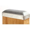 Galvanized Plateau Top Post Cap 1-1/2" x 3-1/2" (2 Pack)