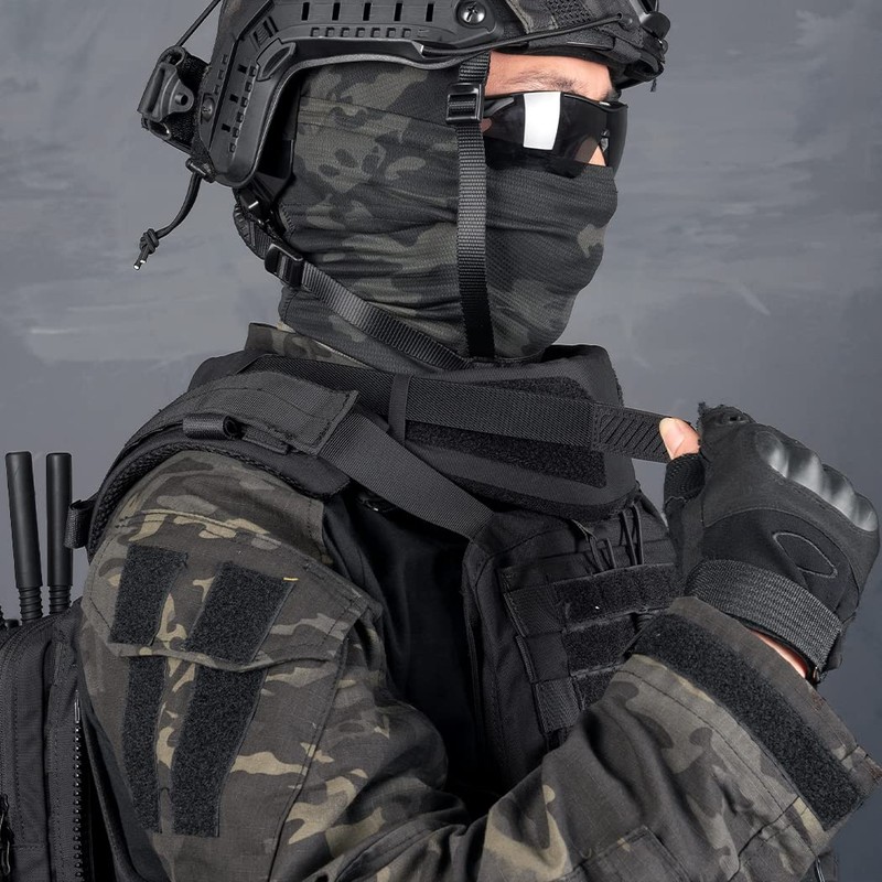 TOPTACPRO Tactical Neck Protector for Tactical Vest Thickened Neck Guards