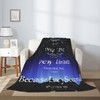 Bible Verse Flannel Blanket, Lightweight Blanket for Bed, Sofa, Couch,