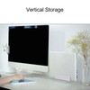 Vertical Laptop Stand Grey Regulable Base 3D Curved Appearance Bottom