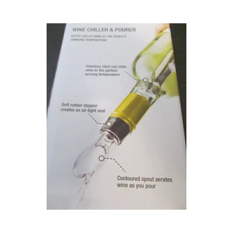 Brookstone Wine Chiller & Pourer Keeps Wine At Perfect Drinking