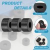 sourcing map 48 Pcs Rubber Spacers 20mm OD x 8mm