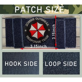 4 PCS Zombie Outbreak Response Team Patch Funny Tactical Embroidered Badge Applique Hook and Loop Emblem Patch for Backpacks,Coat,Helmets,Biker,Pants,Vests,Clothes,Jacket,Jeans,Hats,Bags,Uniforms