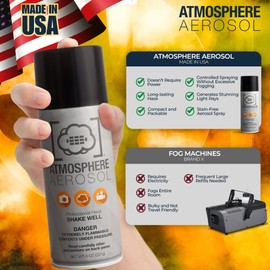 1 Pack Atmosphere Aerosol Haze/Fog Spray for Photography - Safe & Portable Mini Fog Machine Alternative - Smoke and Light Ray Effects Maker for Indoor and Outdoor, No Battery - Made in The USA