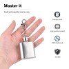 Stainless Steel Hip Flask and Funnel Set, Portable Leak-proof Flask,