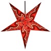 Guru-Shop Foldable Advent Light Paper Star, Christmas Star, Mercury Red,