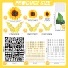 Maysing DIY Graduation Cap Decorations Kit, 53Pcs Sunflower, Gold Butterfly,