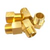 5 Pack Solid Brass 1/2" Female NPT x 1/2" Male