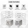 Aluminum Cube - Metal Element Cubes - Laser Engraved Density