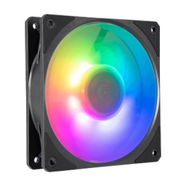 Cooler Master Mobius 120P ARGB Case Fan - 120 mm ARGB Fan with Ring Blade Design (PWM), Ultra Durable Loop Dynamic Bearing (max. 75.2 CFM, 3.63 mmH2O, 30 dBA), Bevelled Air Focus Frame