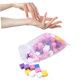 PACKOVE Colorful Nail Sponge File Set 60-70pcs Smooth and Shiny Nail Polisher for Manicure for Home Use and Professionals