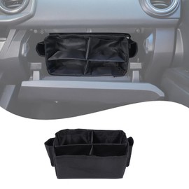 Lcojicep Center Console Hidden Organizer Bag Compatible Compatible with Tacoma 2016-2023 Armrest Box Hidden Privacy Storage Manager Accessories (Glove box bag)