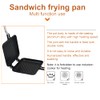Sandwich Maker, Grilled Sandwich Press with Handle, Double-Coated Non-Stick Stovetop