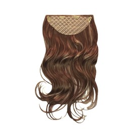 Mia Clip-n-Hair, Clip On Synthetic Hair Piece Extension, Instant Volume, Length, Color, Light Brown/Frosted 22" Long, for Women, Teens, Dress Up 1pc