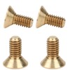 50Pcs Flat Hex Socket Screw Copper Countersunk Head Fastener Hardware