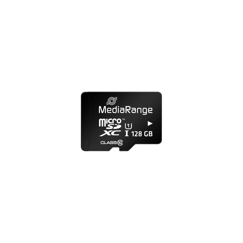 MediaRange Micro SDXC Memory Card with SD Adapter 128GB -