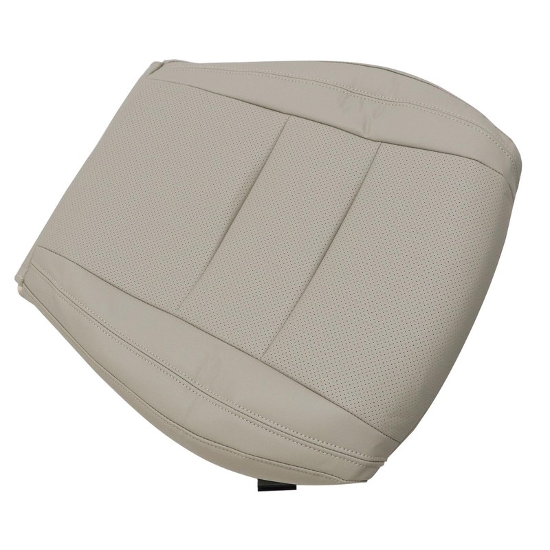 SecosAutoparts Tan Perforated Front Driver & Passenger Side Bottom Microfiber