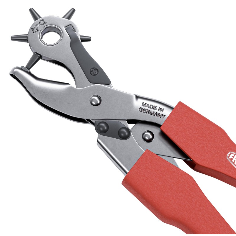 Famex 3519 Revolver Hole Punch Pliers with Handle Support with