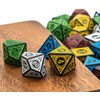 Cusdie 7Pcs/Set DND Dice Set D&D Polyhedral Dice for TTRPG