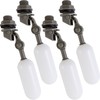 ROYHOO 4PCS 1/2 Inch Float Ball Valve Plastic Water Float