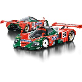 OPO 10 - 1/43 car Compatible with Mazda 787B #55 Winner Le Mans 1991 - Weidler-Herbert-Gachot - Spark 1/43 for Hachette Japan 02