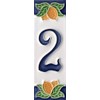 Italian Ceramic Numbers & Letters House Numbers Lemon Design Tile