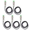 5Pcs Proximity Switch 2 Wire Normally Open 68Hz Response Frequency