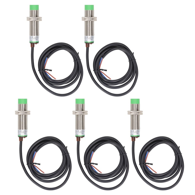 5Pcs Proximity Switch 2 Wire Normally Open 68Hz Response Frequency