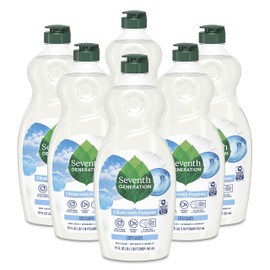 Seventh Generation Dish Liquid Soap Free & Clear liquid soap Pack of 6 Dishwashing Soap Dish Soap for sensitive skin 19 oz