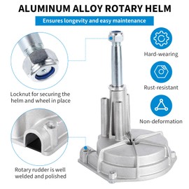 GarveeLife Outboard Steering System, 14 Feet Cable Outboard Steering Kit 3/4" Standard Tapered Shaft for Yachts, Fishing Boats and Waterborne Vehicles - No Steering Wheel