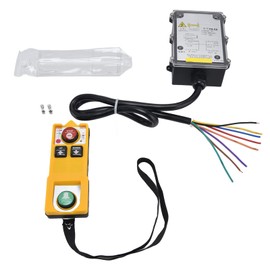 YU‑2S Industrial Radio Remote Control, Stop Start Button, 2 Keys, Hoist Crane, Wireless Remote Control, Lifting, Wireless Switch, ABS Shell, 800 MHz, IP68, Control Distance 100 Metres/328.1 ft (AC 220