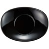 Set of 5 茶托 小判 茶托 Black Coating 1 Piece [13 x 9.7 x