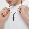 Jurikko Celtic Irish Knot Cross Necklace for Men Boys Stainless
