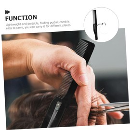 Mikinona Portable Foldable Comb Travel Folding Keychain Beard Comb Fine Tooth Hair Tool for Men