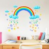 Condessacity Flower Rainbow Clouds Cute Kids Room Kindergarten Nursery Wall
