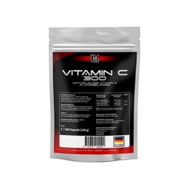 Vitamin C 300 Natural Vitamin C from Camu Camu and Rose Hips, 300 mg per Daily Dose, 6 Month Supply, 360 Vegan Capsules