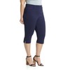 Rekucci Curvy Woman Ease into Comfort Plus Size Capri w/Tummy