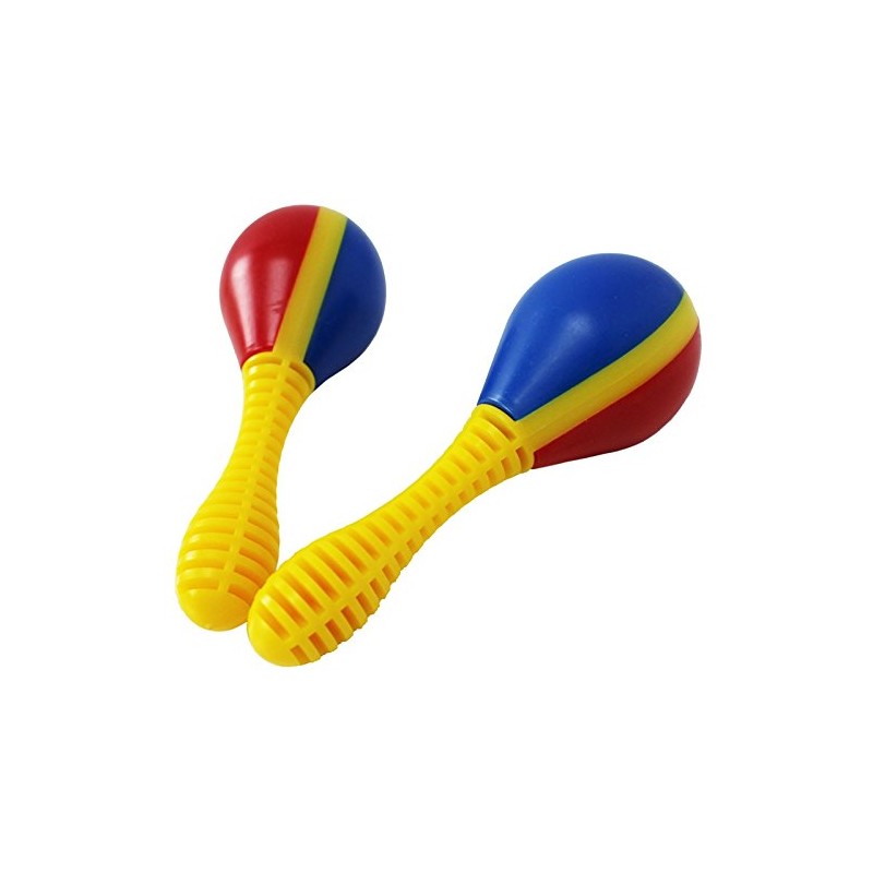 A-Star kleines Maracas-Paar aus Kunststoff – 13 cm große Shaker-Rassel,