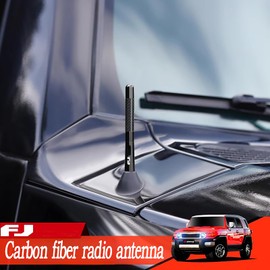 Aosseiye Car Antenna Fit for FJ Cruiser 2007-2022 Black Carbon Fiber Pattern, 5” 123 mm, Antenna Replacement Automotive Exterior Accessories