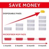 16.5 inch Mop Pads Refills, 3 Pack Microfiber Reusable Replacement