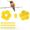 Ejoyous - Alimentador de colibrí, 30 flores de repuesto, amarillas,