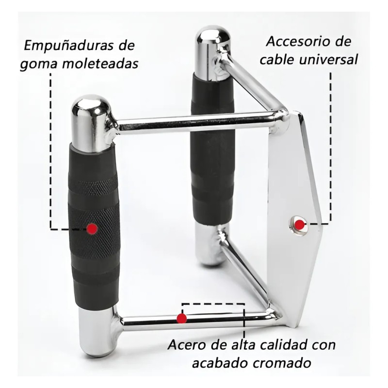 Agarre Polea Millerda Acero Inoxidable Forma V Antideslizante