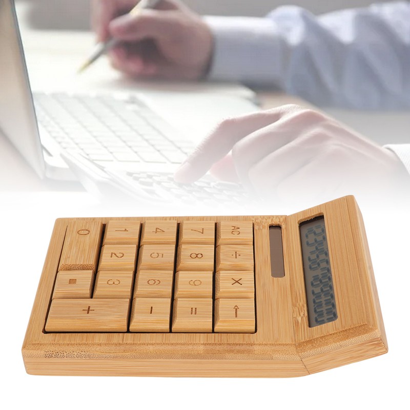 CS19 Solar Calculator Solar Battery Dual Power 12 Digit LCD