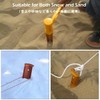 TRIWONDER U-Shape Aluminum Alloy Lightweight Stake Pegs for Beach Camping
