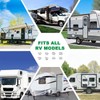 HFKJway 210D Oxford Camper Cover - Foldable Storage for Travel