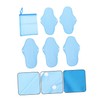 KOMBIUDA Sanitary Napkin Set 6pcs Washable Period Pads Microfiber and