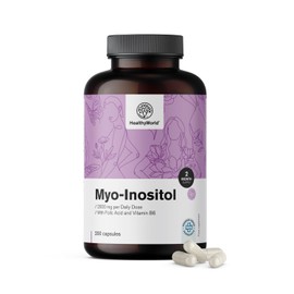HealthyWorld Mio Inositol 2000 mg for Women - 200 Vegetable Capsules
