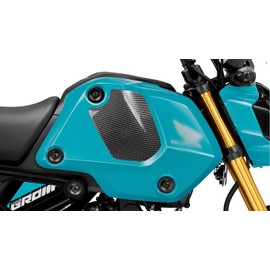 Mokuo Motorcyle Fairing Parts,Front Side Decor Cover in ABS Material Compatible with 2021-2024 Honda Grom Msx 125 SF,Carbon Fibre Color