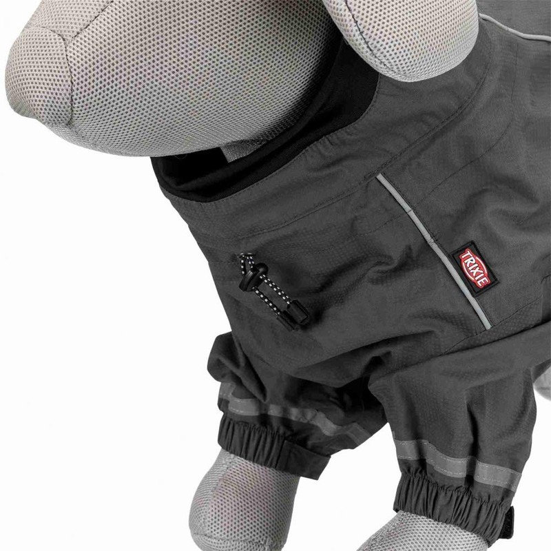 Trixie Vaasa Dog Raincoat, Grey, 30 cm