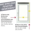 Fenster DEKOR - Roller Blinds for Windows No Drilling Bleach